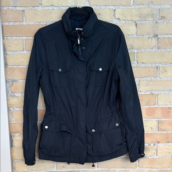 Esprit Black Jacket with Hidden Hood - Picture 1 of 3